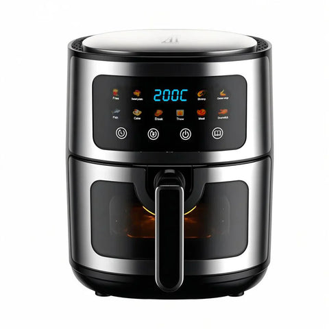 Pachet Friteuză cu Aer Cald AT PERFORMANCE® 8L + Mixer Haley 500W – Set Premium Bucătărie + BONUS 100 Hârtii de Copt