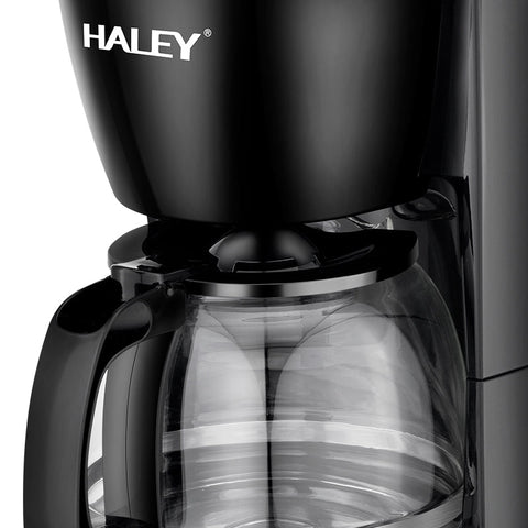 Aparat de Cafea HALEY HY-2808 – 800W, 1.25L, 12 Căni, Măcinare Rapidă, Sistem de Siguranță, Operare Ușoară