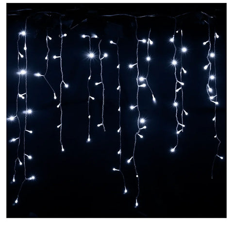 Ghirlandă luminoasă Crăciun 12 metri AT PERFORMANCE® – 300 LED-uri alb rece, decor interior/exterior