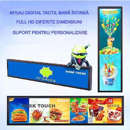 Reclama luminoasa led, AT PERFORMANCE®, Programabila, Wi-Fi, USB, P5 Full Color, 100 x 40 cm, Aluminiu/ABS