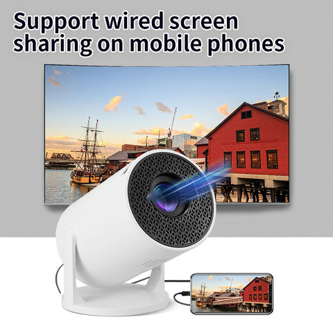 Mini Videoproiector Portabil AT PERFORMANCE® – WiFi, HDMI, USB, Difuzor, Full HD Support, Ideal pentru Filme, Prezentări, Gaming