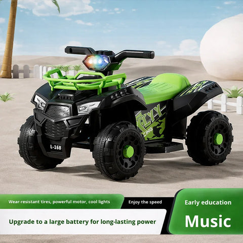 ATV Electric Copii KIDOO® L-168, 6V, 3–5 km/h, 3–8 ani – Distracție Off-Road, Sigur și Ușor de Utilizat