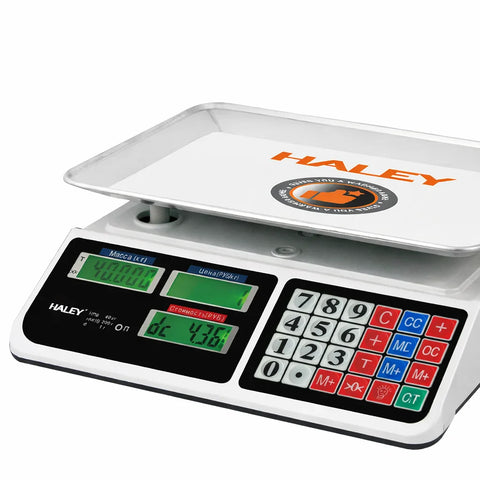 Cântar Comercial Digital HALey HY-5040, Platformă Inox, 40 kg