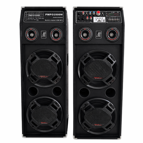 Boxe Profesionale AT Performance AT-2304, 2500W, Difuzor 10 Inch, Bluetooth, USB, Microfon, Karaoke
