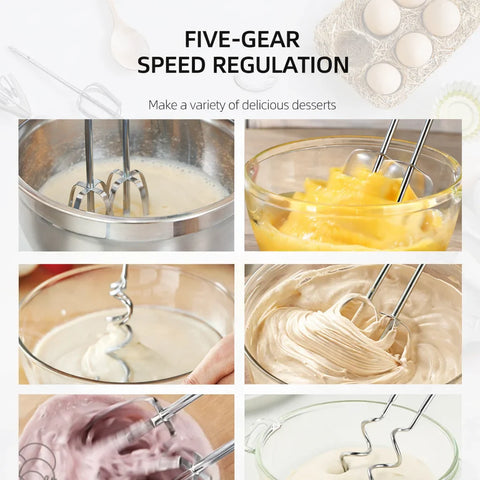 Mixer Planetar Profesional HALEY HY-2418, 2500W, Bol Inox 12L, 9 Viteze + Pulse, Display Touch