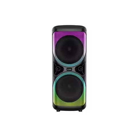 Boxa Portabila AT PERFORMANCE®, cu Lumini RGB, Putere 100W, MP3, USB, Bluetooth, TF, WIFI, Slot Microfon, Acumulator, Negru