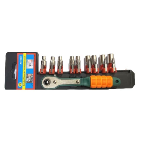Set 20 piese AT PERFORMANCE®, Cheie Cu Clichet, Capete Chei Tubulare, Biti Tubulari, Surubelnite, Material chrome-vanadium.