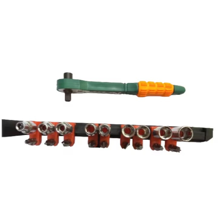 Set 20 piese AT PERFORMANCE®, Cheie Cu Clichet, Capete Chei Tubulare, Biti Tubulari, Surubelnite, Material chrome-vanadium.