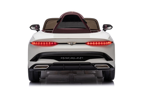 Mașinuță electrică copii Bentley Bacalar oficial licentiat, Kidoo, 12V, 2 motoare, telecomandă 2.4G, LED, USB, Bluetooth, 3-8 ani