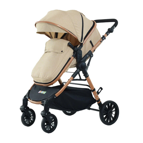 Cărucior 3 în 1 KIDOO – auto i-Size, landou, scaun sport și scoică auto. Suspensii, pliere rapidă, copertină extensibilă, centură 5 puncte. Ideal 0–36 luni. Sistem complet pentru părinți.