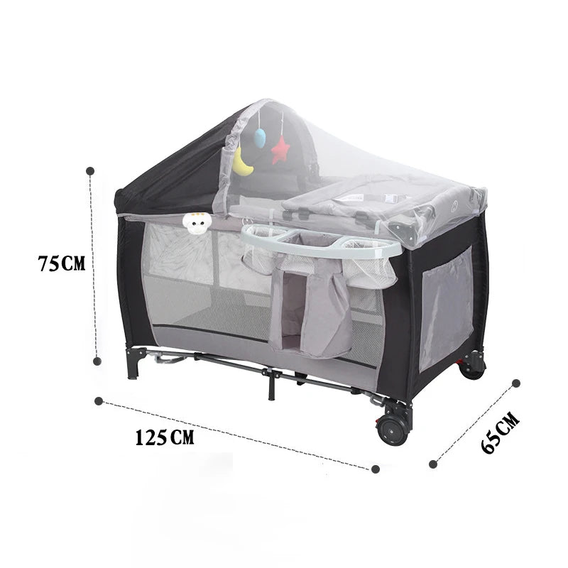 Patut multifunctional pentru bebelusi, AT PERFORMANCE®, - Confort, siguranta si design inovator, Gri