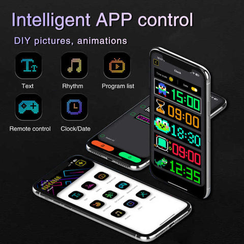 Panou LED Matrix RGB 16x64 Programabil – Display LED cu Control prin Telefon și Telecomandă
