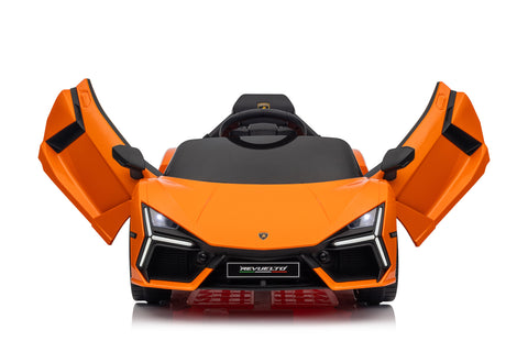 Lamborghini Revuelto – Mașinuță electrică oficial licențiată pentru copii (12V, 2 motoare de 390)
