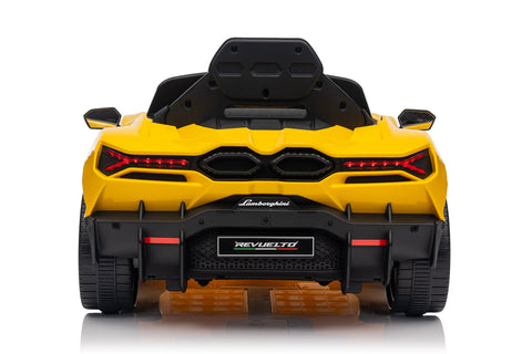 Lamborghini Revuelto – Mașinuță electrică oficial licențiată pentru copii (12V, 2 motoare de 390)