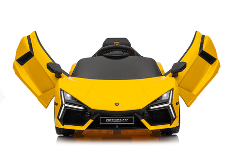 Lamborghini Revuelto – Mașinuță electrică oficial licențiată pentru copii (12V, 2 motoare de 390)
