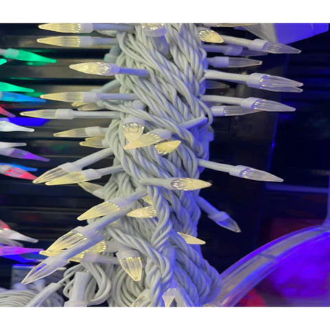 Instalatie Luminoasa de Craciun AT PERFORMANCE®, Becutele Varf Ascutit, Jocuri de Lumini, 100L, 5m, Multicolor.