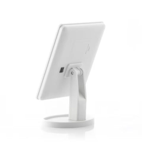 Oglinda Cosmetica AT PERFORMANCE® cu Iluminare LED, include 22 de Led-uri Puternice, Functie pentru Reglarea Intensitatii luminii, Reglarea inclinarii Oglinzii pana la 180°, Alimentare pe baterii sau la Retea, Baza Stabila.