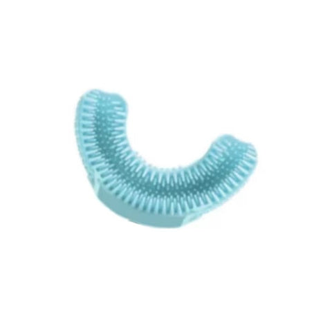 Periuta de dinti electrica pentru copii AT PERFORMANCE®, 2-7 ani, in forma de U, din silicon, periaj si curatare gingii 360, cu baza de incarcare si pastrare, incarcare USB, Albastru. (copie)