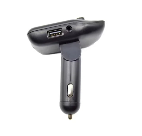Modulator Auto KlaussTech, Bluetooth, 2 x Porturi USB, Micro SD, Ecran LED, 87 dB, ABS, Handsfree, Negru