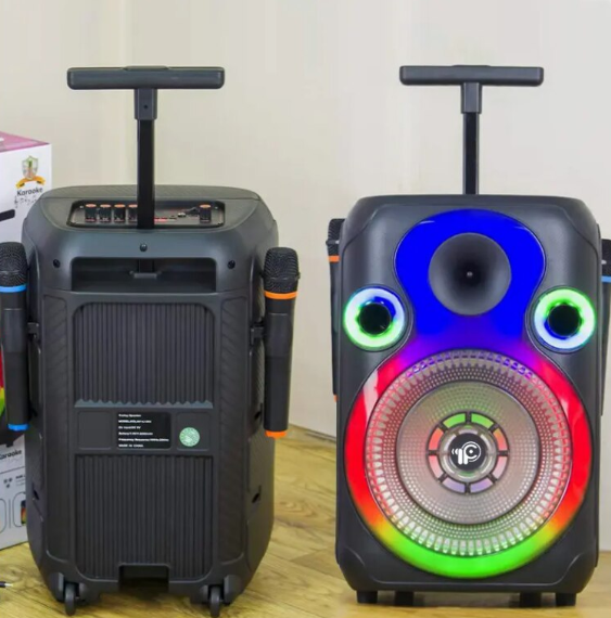 Boxa portabila bluetooth kolov L-1203, USB, Radio FM, microfon, joc de lumini RGB, 12 inch
