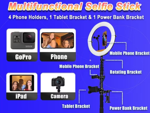 Platforma foto-video rotunda, Selfie 360, brat rotativ, led RGB, pentru evenimente, marca At Performance, diametru 80cm