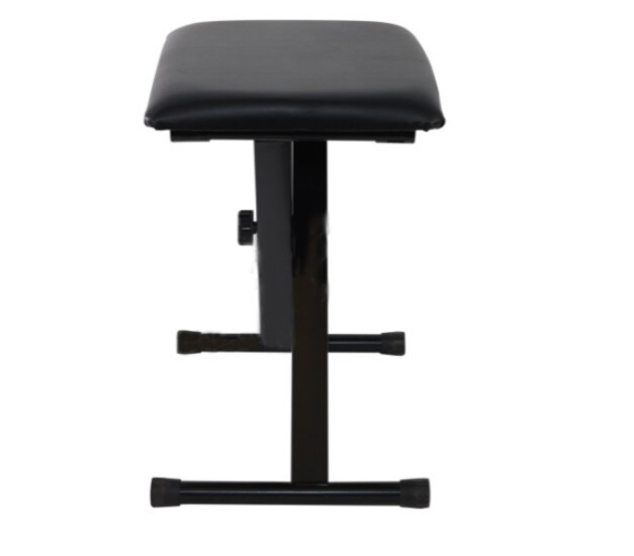 Scaun pentru Orga cu Inaltime Reglabila, Confort Sporit, Design Stabil, 52 / 55 / 57 cm, Pliabil, Usor de Depozitat, Protectie Podea, Negru