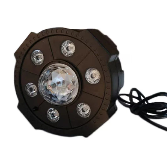 Proiector LED Par, 6 x LED, glob RGB, stick USB, telecomanda, jocuri de lumini, bluetooth