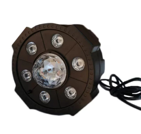 Proiector LED Par, 6 x LED, glob RGB, stick USB, telecomanda, jocuri de lumini, bluetooth