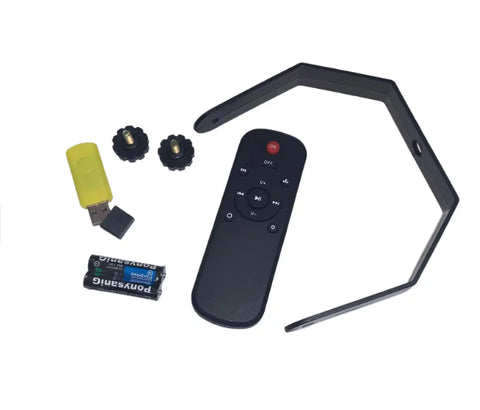 Proiector LED Par, 6 x LED, glob RGB, stick USB, telecomanda, jocuri de lumini, bluetooth