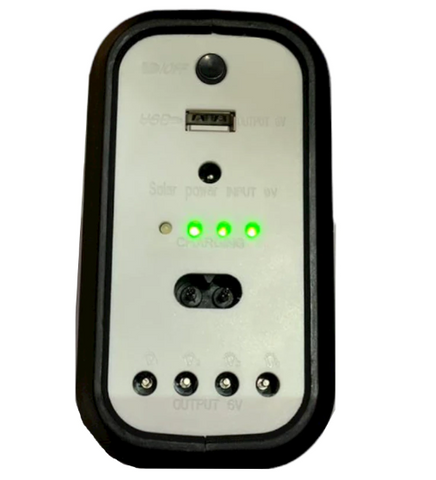 Kit solar portabil GD-8017, USB, 3 becuri, lanterna LED, cablu incarcator telefon multiple capete