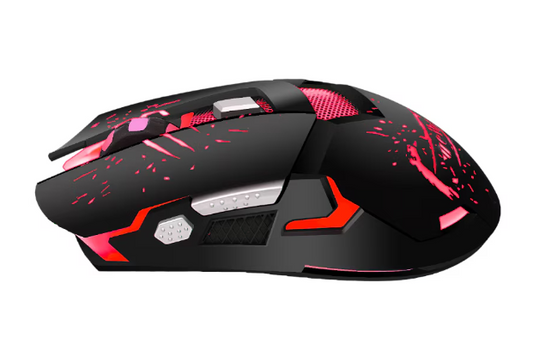 Mouse Gaming Weibo, S10 cu senzor optic rezolutie 1600/2400/3200 DPI, Rosu