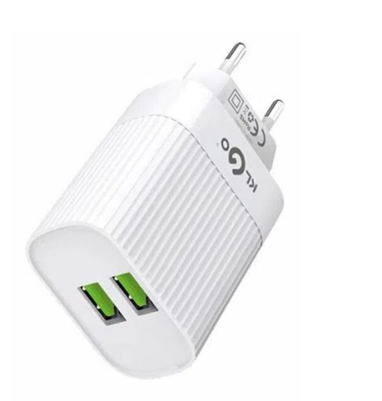 Incarcator de priza cu 2 Porturi USB, Intrare AC/DC 100 - 240 V, Port 1 1 A, Port 2 2.1 A, Alb