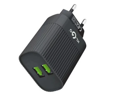 Incarcator de priza cu 2 Porturi USB, Intrare AC/DC 100 - 240 V, Port 1 1 A, Port 2 2.1 A, Alb