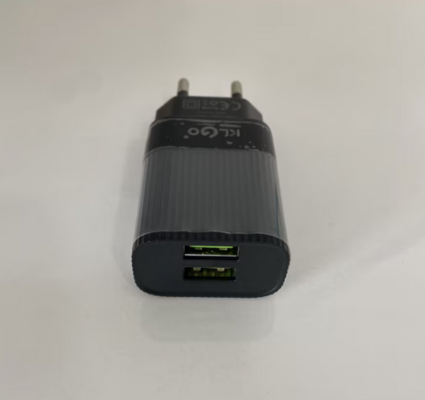 Incarcator de priza cu 2 Porturi USB, Intrare AC/DC 100 - 240 V, Port 1 1 A, Port 2 2.1 A, Alb