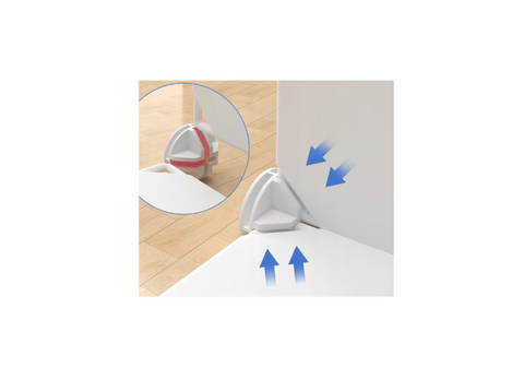 Dulap modular pentru copii, alb, AT PERFORMANCE®, 6 rafturi, durabil, 74X37X110 cm, roz, castel
