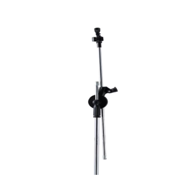 Stativ pentru Microfon Profesional AT PERFORMANCE® – Reglabil pe Înălțime, Metalic, 200 cm, Negru/Argintiu