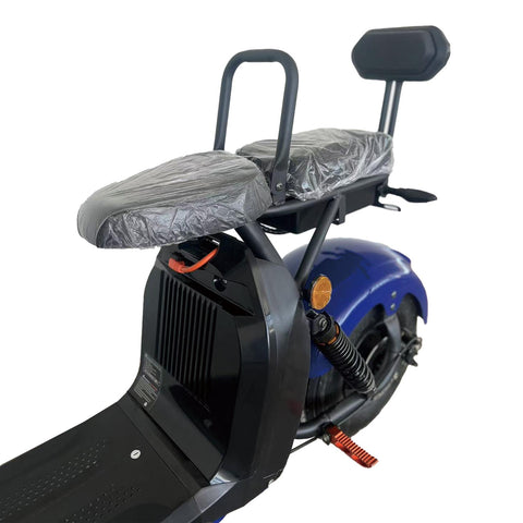 Scuter Electric 2 Persoane, Viteză Limitată 25 km/h – Fără Permis, Viteza maxima 45 km/h, Autonomie 45 km, Motor 1500W, Baterie 20Ah, Suspensie Hidraulică, COC Inclus
