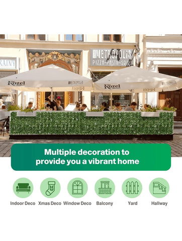 Set 2x Gard Viu Artificial Verde Deschis AT PERFORMANCE® 3x1m, Frunze Decorative, Intimitate Balcon, Promoție