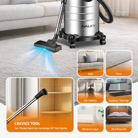 Aspirator Industrial Umed și Uscat HALEY HY-9935, 2800W, 35L, Funcție Suflare