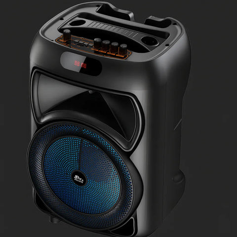 Boxă Portabilă Karaoke AT Performance 12" – 50W, Bluetooth, 6000mAh, Microfoane & LED