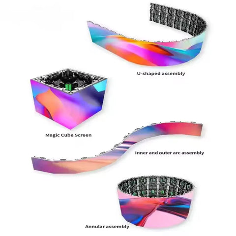 Set 4 Panouri LED Modular AT PERFORMANCE, 200cm x 100cm, Rezolutie Inalta pentru Utilizare Indoor/Outdoor