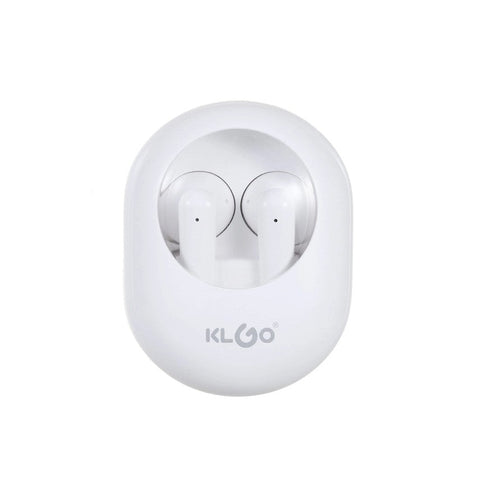 Casti KLGO, Clear Sound, True Wireless Bluetooth, In-ear, Microfon, alb