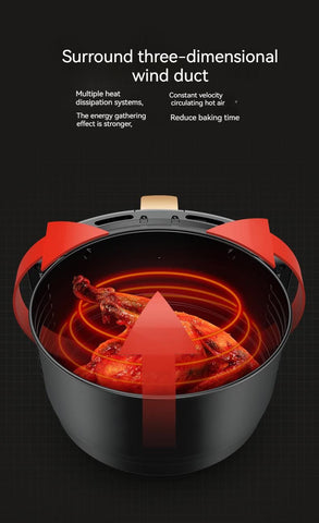 Friteuza fara Ulei cu aer cald, AT PERFORMANCE®, 2400 W, Functie de Coacere, 6l Air Fryer
