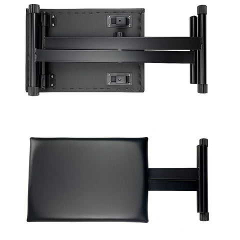 Scaun pentru Orga cu Inaltime Reglabila, Confort Sporit, Design Stabil, 52 / 55 / 57 cm, Pliabil, Usor de Depozitat, Protectie Podea, Negru