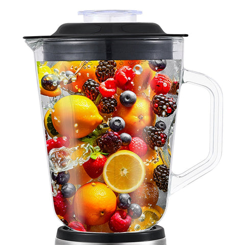 Blender HALEY HY-2943 1000W, 2 în 1, Bol Sticlă 1.5L, 2 Viteze + Pulse, Lame Inox