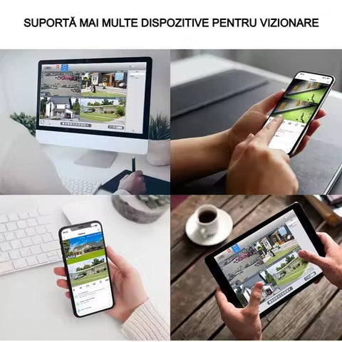 Cameră Supraveghere WiFi 3 în 1 AT PERFORMANCE® – 15MP 8K, PTZ, Audio, Alarmă, IP66 + Card SD 32GB Cadou