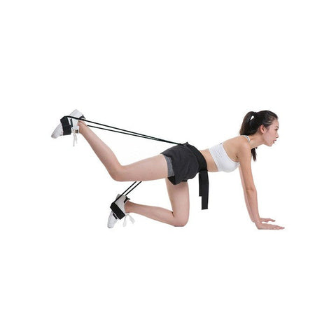 Curea fitness AT PERFORMANCE®, extensor, cu benzi elastice pentru fese, coapse si abdomen.