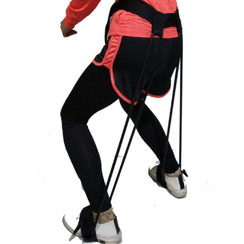 Curea fitness AT PERFORMANCE®, extensor, cu benzi elastice pentru fese, coapse si abdomen.