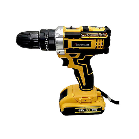 Mașină de Găurit și Înșurubat cu Acumulator 48V, 2 Baterii Li-Ion, Set Accesorii Complet, Valiză Transport