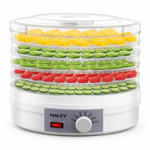 HALEY HY-980I – Deshidrator Fructe și Legume, 350W, 5 Tăvi, Control Temperatură 35–70°C